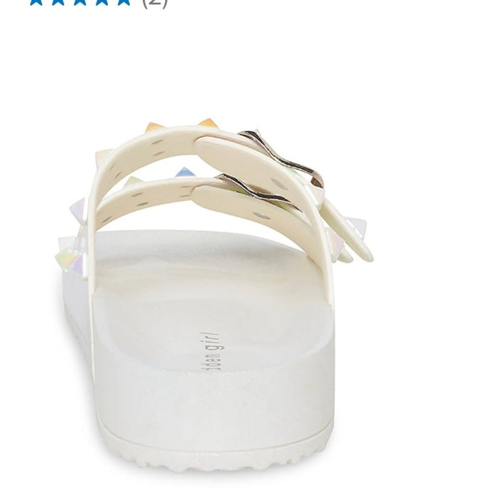 Madden Girl Women’s Adult Casual Teddy Stud Footbed Sandals - Size 8M, from PanacheProse