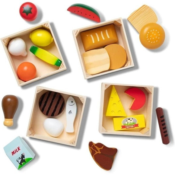 Melissa & Doug Food Groups Wooden Pieces For Kids - From PanacheProse