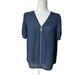 Michael Kors Navy Zip-Front Blouse – Size Women’s Small (S), from PanacheProse