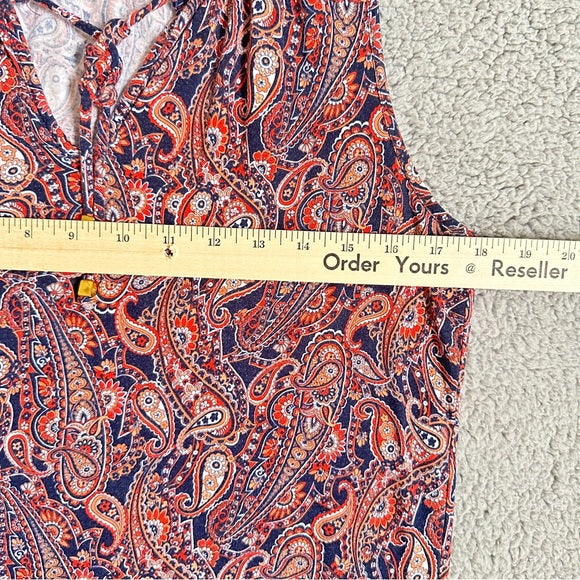 Michael Kors Paisley Print Knit Top – Size Medium From PanacheProse