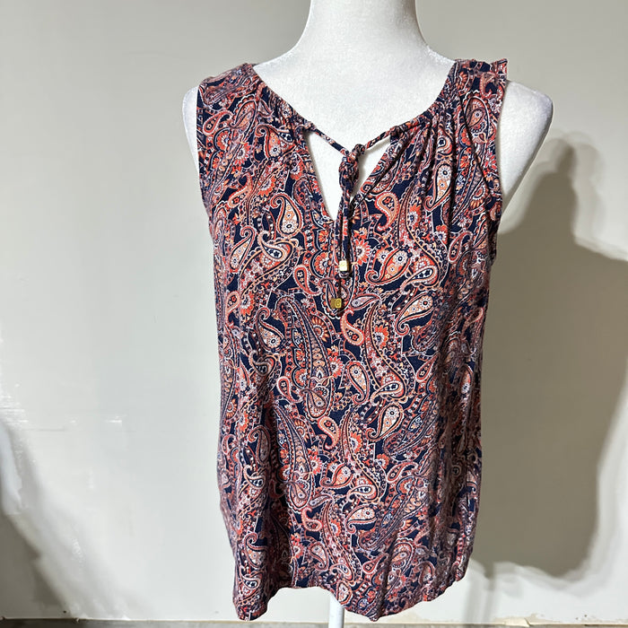Michael Kors Paisley Print Knit Top – Size Medium From PanacheProse