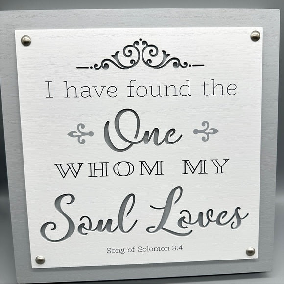 NWT Decorative Wall Sign with Inspirational Quote Wood - Size 3:4, from PanacheProse