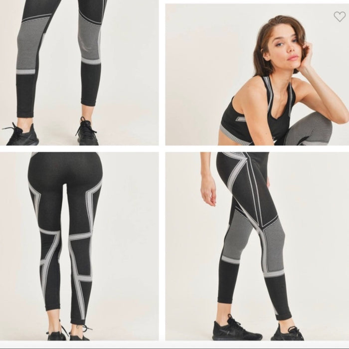 New Arrivals 2 Set crop Blouse and leggings Active Wear - from PanacheProse