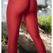 New Arrivals Red Textured Women's Leggings - From PanacheProse