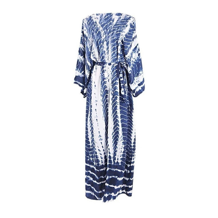 New Bohemian Blue Tie Dye Beach Duster - from PanacheProse