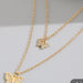 New Bohemian Vintage Festival Trend Double Layered Butterfly Necklace - from PanacheProse