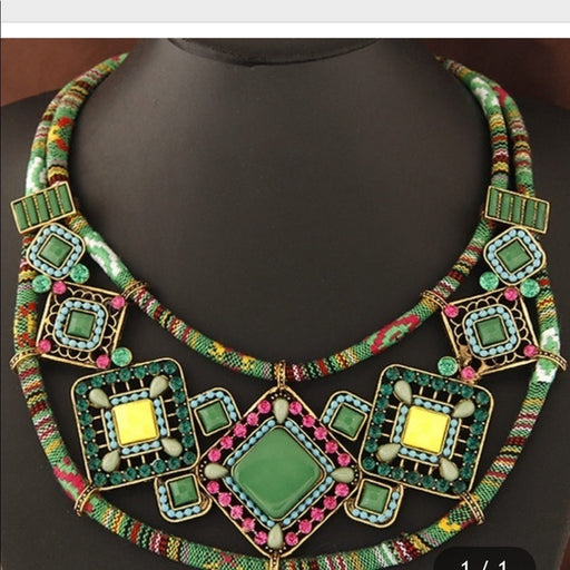 New Bohemian Vintage Festival Trend Short Necklace - from PanacheProse