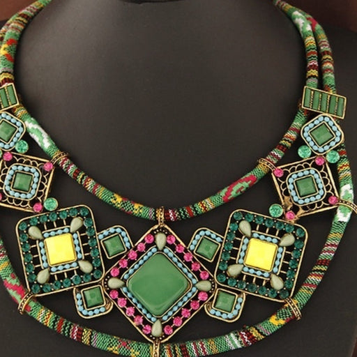 New Bohemian Vintage Festival Trend Short Necklace - from PanacheProse