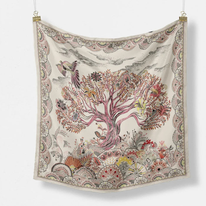 New Boho Tree of Life Colorful Painted Nature Printed Silky Fashion -from PanacheProse