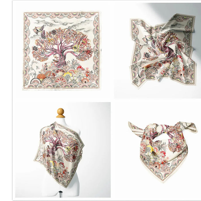 New Boho Tree of Life Colorful Painted Nature Printed Silky Fashion -from PanacheProse