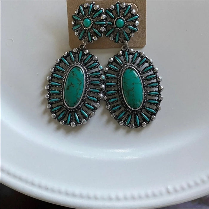 New Boho Unique Teardrop earrings - Size Approx. L 3” × W 1.5”, from PanacheProse