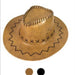 New Cowboy UNISEX Brown Brim Hat 3.5” Summer Sun Hats - One Size, from PanacheProse