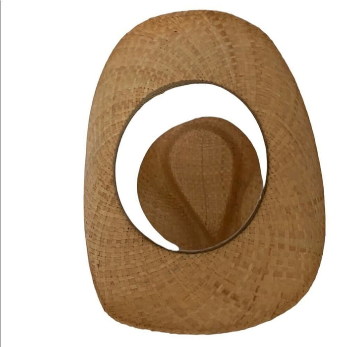 New Cowboy Women’s Stone Band Raffia Hat - from PanacheProse