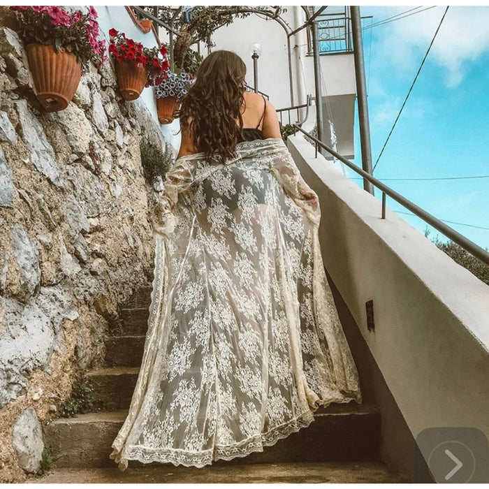 New Elegant White Lace Swimsuit Cover-Up - from  PanacheProse