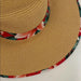 New Straw Hat With Floral Pattern - One Size, from  PanacheProse