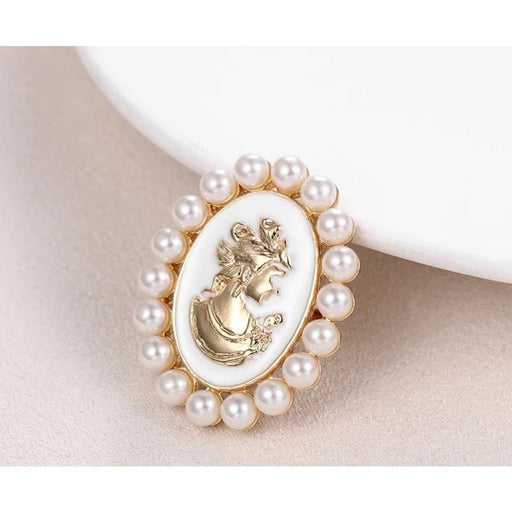 New Vintage Rhinestone Corsage Cardigan Vintage Pins - Size Approx. 3 cm × 3.7 cm, from PanacheProse