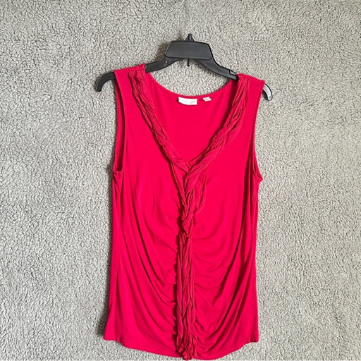 New York & Company Women's Sleeveless Red Blouse - Size Large (L), fromPanacheProse