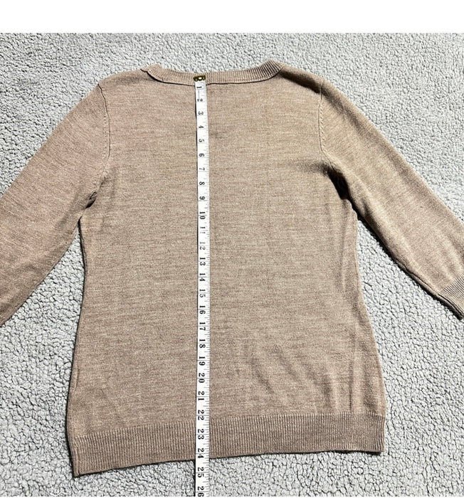 New York & Company Women’s Taupe Lightweight Sweater Pullover - Size Medium, from PanacheProse