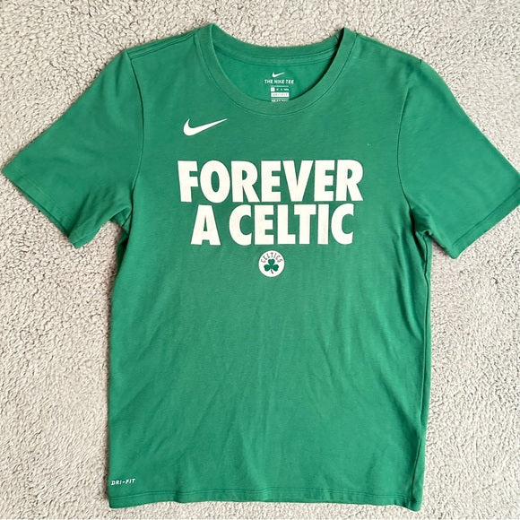 Nike Dri-Fit "Forever a Celtic" Green Graphic Tee – Youth L From PanacheProse