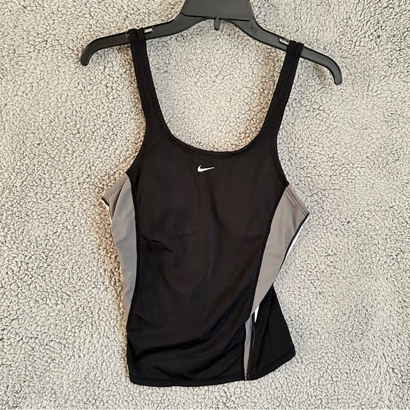Nike Swim Women's Black and Gray Tank Blouse - Size 10From PanacheProse