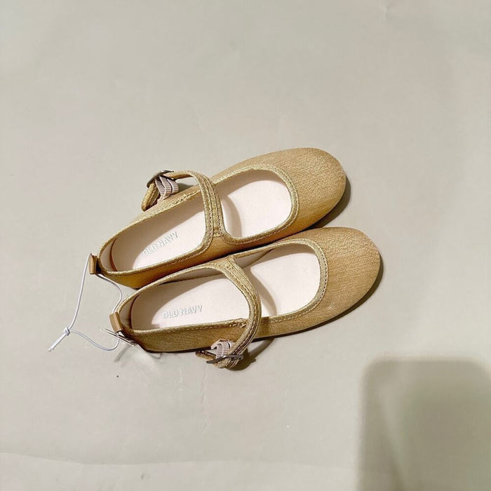 Old navy ballet flat gold shimmer shoes - Size 13, from PanacheProse