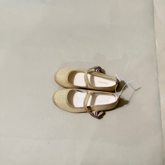 Old navy ballet flat gold shimmer shoes - Size 13, from PanacheProse