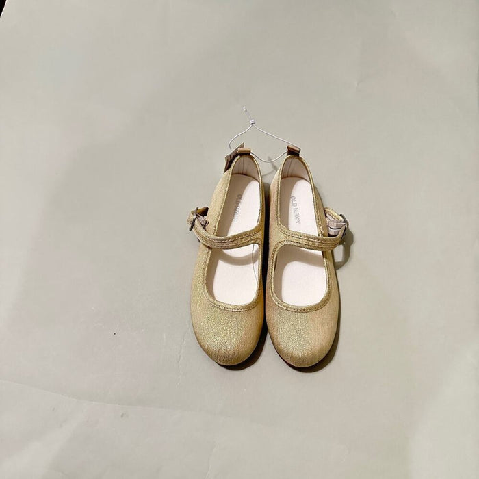 Old navy ballet flat gold shimmer shoes - Size 13, from PanacheProse