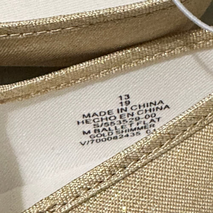 Old navy ballet flat gold shimmer shoes - Size 13, from PanacheProse