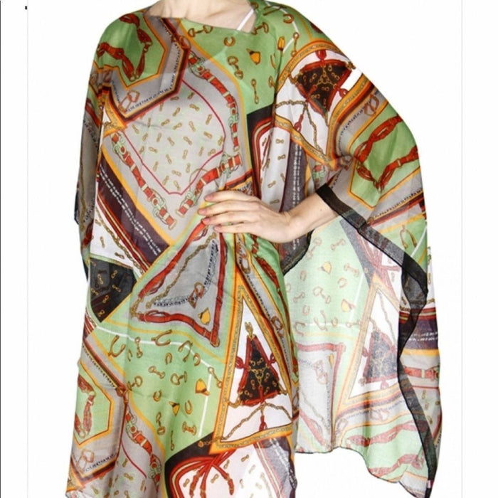 PONCHO Big Print Belt Chain - Size 7” x 42” Brand New | PanacheProse