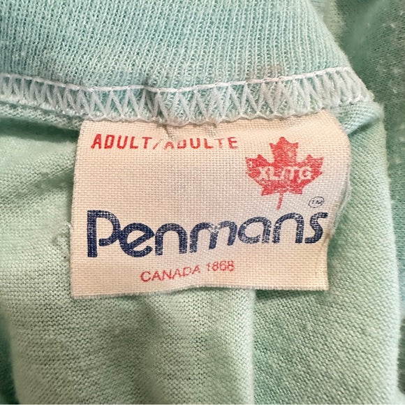 Penmans Vintage Light Blue Graphic Men's Shirt - Size XL, from PanacheProse