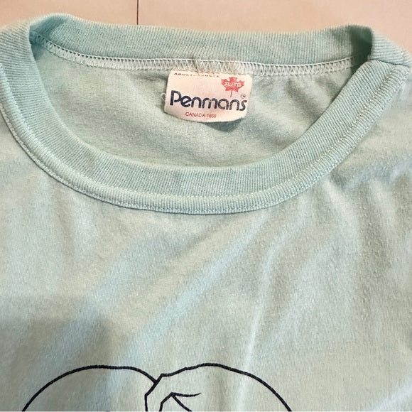 Penmans Vintage Light Blue Graphic Men's Shirt - Size XL, from PanacheProse