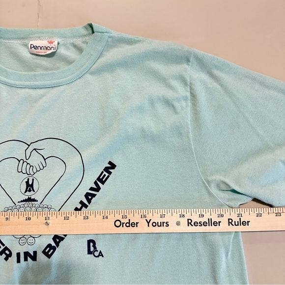 Penmans Vintage Light Blue Graphic Men's Shirt - Size XL, from PanacheProse