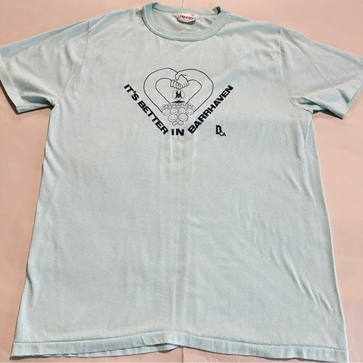Penmans Vintage Light Blue Graphic Men's Shirt - Size XL, from PanacheProse