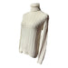 Ralph Lauren Sport Women’s Ivory Cable Knit Turtleneck Sweater - Size Medium, from PanacheProse