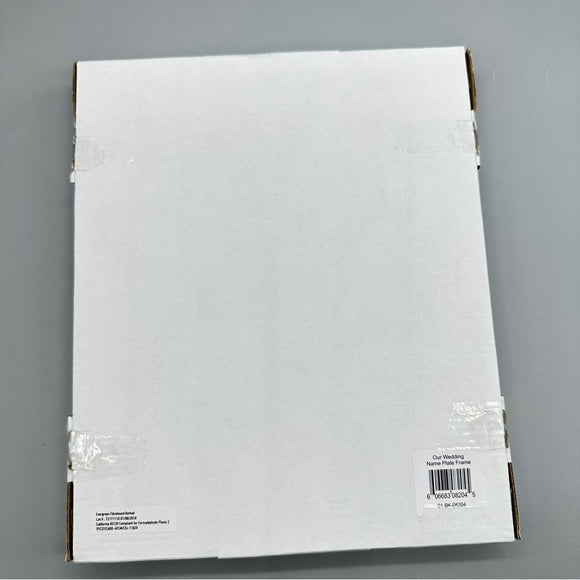 Ridgefield Gold and White Wedding Photo Frame Real Wool Glass - Size 4X6, from PanacheProse