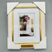 Ridgefield Gold and White Wedding Photo Frame Real Wool Glass - Size 4X6, from PanacheProse