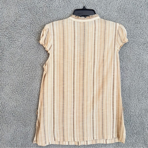 RuffHewn Beige Striped Women's Blouse - from PanacheProse
