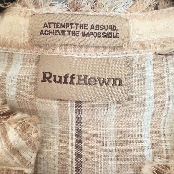 RuffHewn Beige Striped Women's Blouse - from PanacheProse