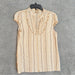 RuffHewn Beige Striped Women's Blouse - from PanacheProse