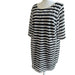 SOHO Apparel Ltd. Black & White Lace insert Stripe Dress – Size Women’s 2X, from PanacheProse