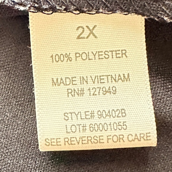 SOHO Apparel Ltd. Black & White Lace insert Stripe Dress – Size Women’s 2X, from PanacheProse