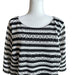 SOHO Apparel Ltd. Black & White Lace insert Stripe Dress – Size Women’s 2X, from PanacheProse
