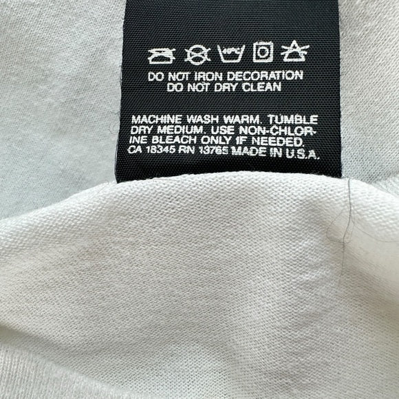 Screen Stars Vintage Cher Overnighter Crew Neck White Graphic T-Shirt - Size XL, from PanacheProse