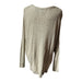 Soho Jeans New York & Company Women’s Beige Open Knit V-Neck Sweater Top - Size Medium, from PanacheProse