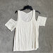 Solo New York Jeans Elegant White Lace Cold Shoulder Blouse- Size Women’s Large, from PanacheProse