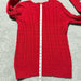 St John’s Bay Red Cable Knit Sweater Cotton Blend Women’s - Size Large Tall, from PanacheProse