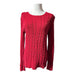 St John’s Bay Red Cable Knit Sweater Cotton Blend Women’s - Size Large Tall, from PanacheProse