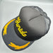 T.I. Vintage Florida Black Trucker Hat – Gold Embroidered Snapback from PanacheProse