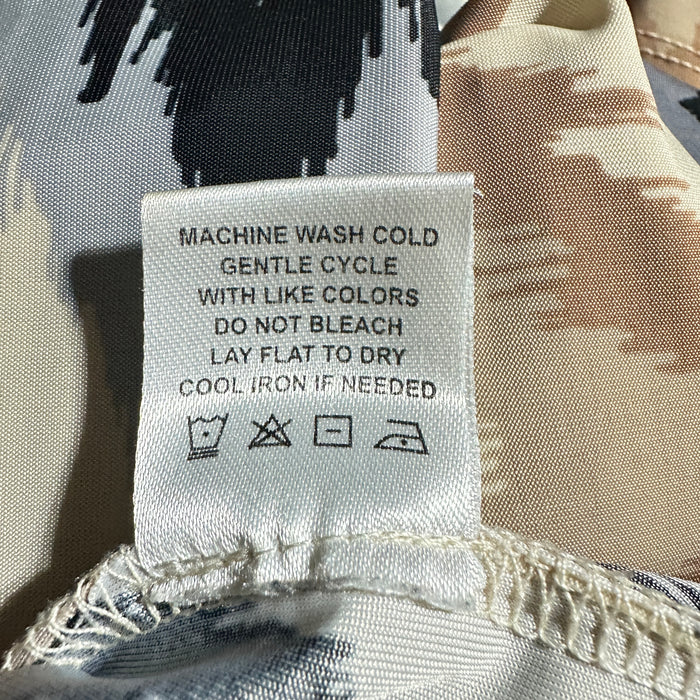 TACERA Women’s Key Hole Crew Neck 3/4 MIDI Floral Multicolor Dress - Size Women’s 2X, from PanacheProse