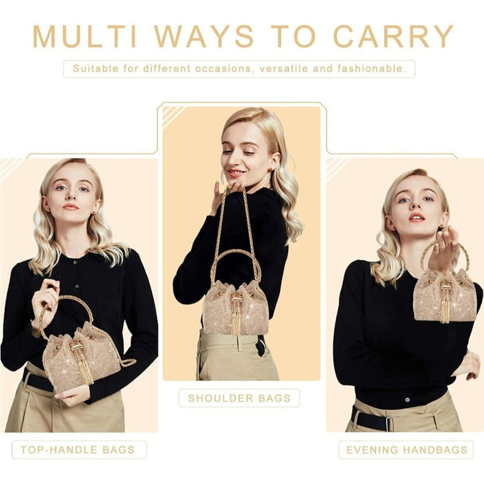 TOPALL New Women Silver Rhinestone Evening Bag - From PanacheProse